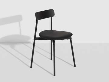 FROMME - Stackable chair with leather seat by Petite Friture - view 2